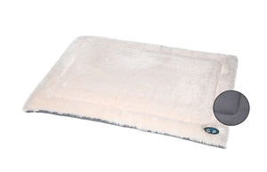 Gor Pets Suede & Faux Fur Nordic Crate Mat (Brown or Grey)