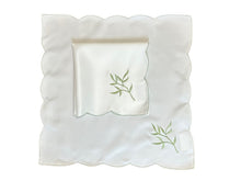 Load image into Gallery viewer, Table Napkins Embroidered Sprig Design 18" x 18" (4 Colours)
