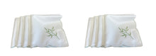 Load image into Gallery viewer, Table Napkins Embroidered Sprig Design 18" x 18" (4 Colours)
