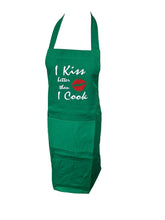 Load image into Gallery viewer, Novelty “I Kiss Better Than I Cook” Apron (4 Colours)