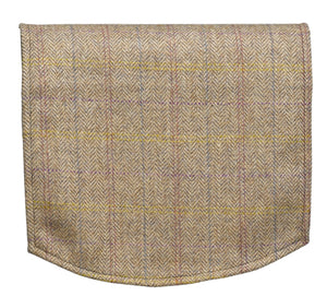 Harris Tweed Herringbone Round Arm Caps or Chair Backs (Various Colours)