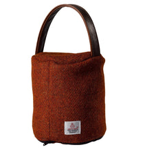 Load image into Gallery viewer, Harris Tweed 100% Pure New Wool Doorstop Cover with Leather Handle