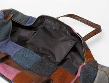 Load image into Gallery viewer, Harris Tweed 100% Pure New Wool Patchwork Bag with Leather Handle (3 Sizes)