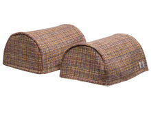 Load image into Gallery viewer, Harris Tweed Check Round Arm Caps or Chair Backs (Various Colours)