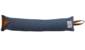 Harris Tweed Speckled Draught Excluder with Leather Detail