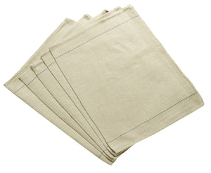 Heavy Duty Cream Oven Cloth with Blue Stripe (Various Quantities)