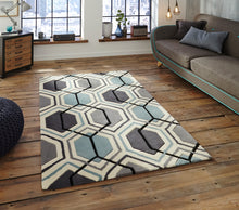 Load image into Gallery viewer, Hong Kong Hand Tufted Geometric Hexagon Rug (Various Sizes &amp; Colours)
