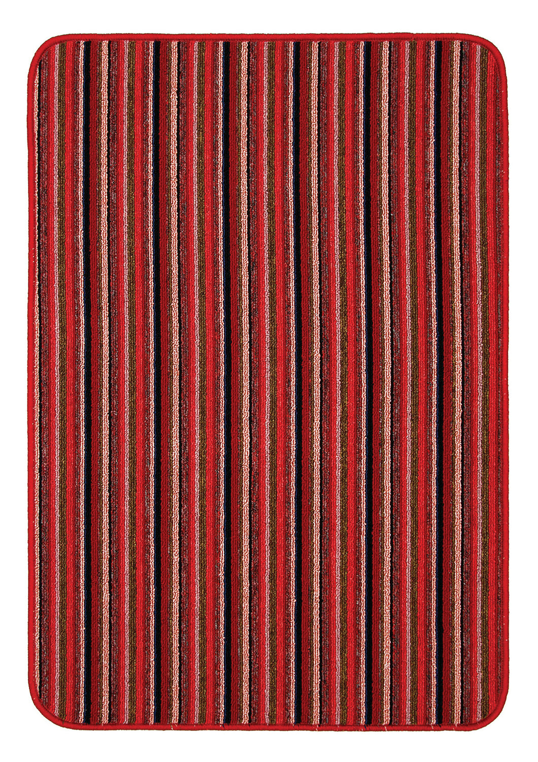 Ios Striped Hardwearing Mat or Runner with Anti Slip Backing (5 Colours)