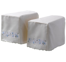 Load image into Gallery viewer, Isabelle Floral Square Arm Cap Pair &amp; Chair Back Set (Blue or Pink)