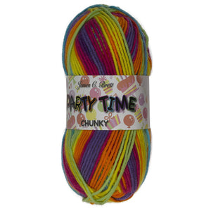 James Brett Party Time Chunky Yarn 100g Ball (Various Shades)