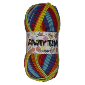 James Brett Party Time Chunky Yarn 100g Ball (Various Shades)