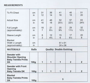 James Brett DK Knitting Pattern – Baby Sweaters & Blanket (JB883)