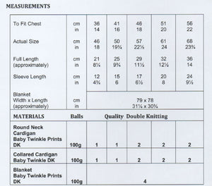 James Brett DK Knitting Pattern – Baby Cardigans & Blanket (JB884)