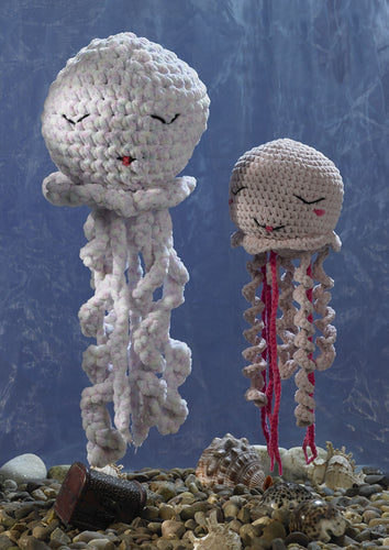 James Brett Chunky Crochet Pattern – Jasmine & Joy Jellyfish Toy (JB938)
