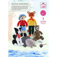 Load image into Gallery viewer, King Cole Joseph Bear Goes Fishing Story Book &amp; Crochet Pattern Booklet By Elizabeth Darrell