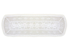 Load image into Gallery viewer, Jura Crochet Table Runner - 16&quot; x 45&quot; (Natural or White)