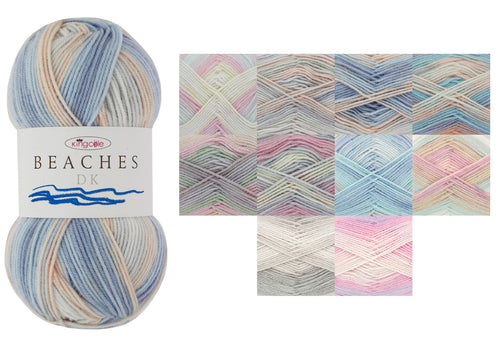 King Cole Beaches DK Double Knitting Yarn 100g (Various Shades)