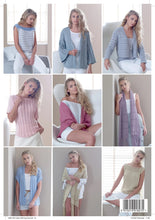 Load image into Gallery viewer, King Cole Finesse Cotton Silk DK Knitting Pattern Booklet &amp; Yarn Bundle