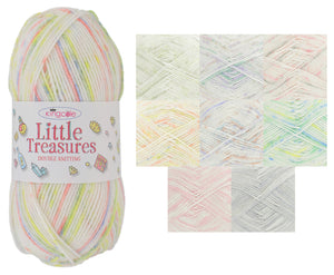 King Cole Little Treasures DK Anti Pill Baby Yarn 100g Ball (8 Shades)