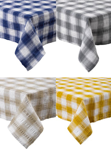 Kitchen Trends Seersucker Check Tablecloth (4 Colours)