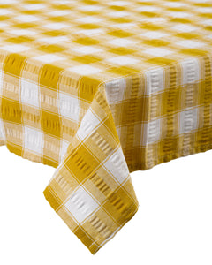 Kitchen Trends Seersucker Check Tablecloth (4 Colours)