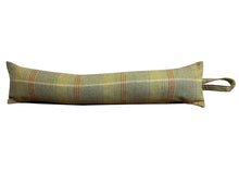 Load image into Gallery viewer, Green Blue &amp; Red Check Wool Draught Excluder 3ft
