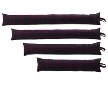 Load image into Gallery viewer, Lindsay Purple &amp; Green Tartan Check Draught Excluder (4 Sizes)