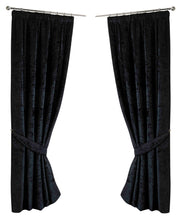 Load image into Gallery viewer, Crushed Velvet Thermal Lined Door Curtain 52&quot; x 84&quot; (3 Colours)