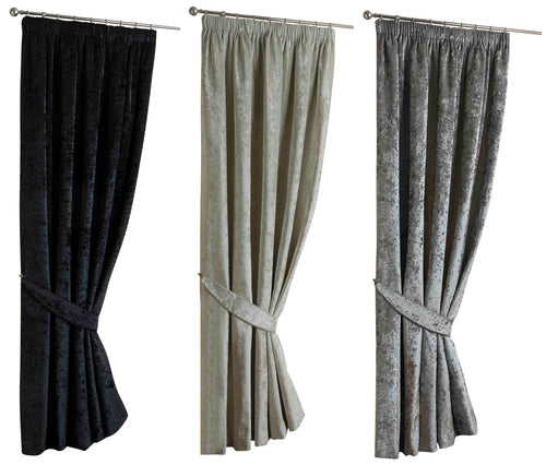Crushed Velvet Thermal Lined Door Curtain 52