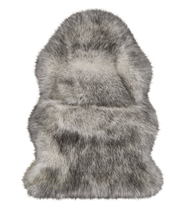 Extra Thick Soft Acrylic Luxury Faux Fur Sheepskin Rug 90cm x 90cm (2 Colours)