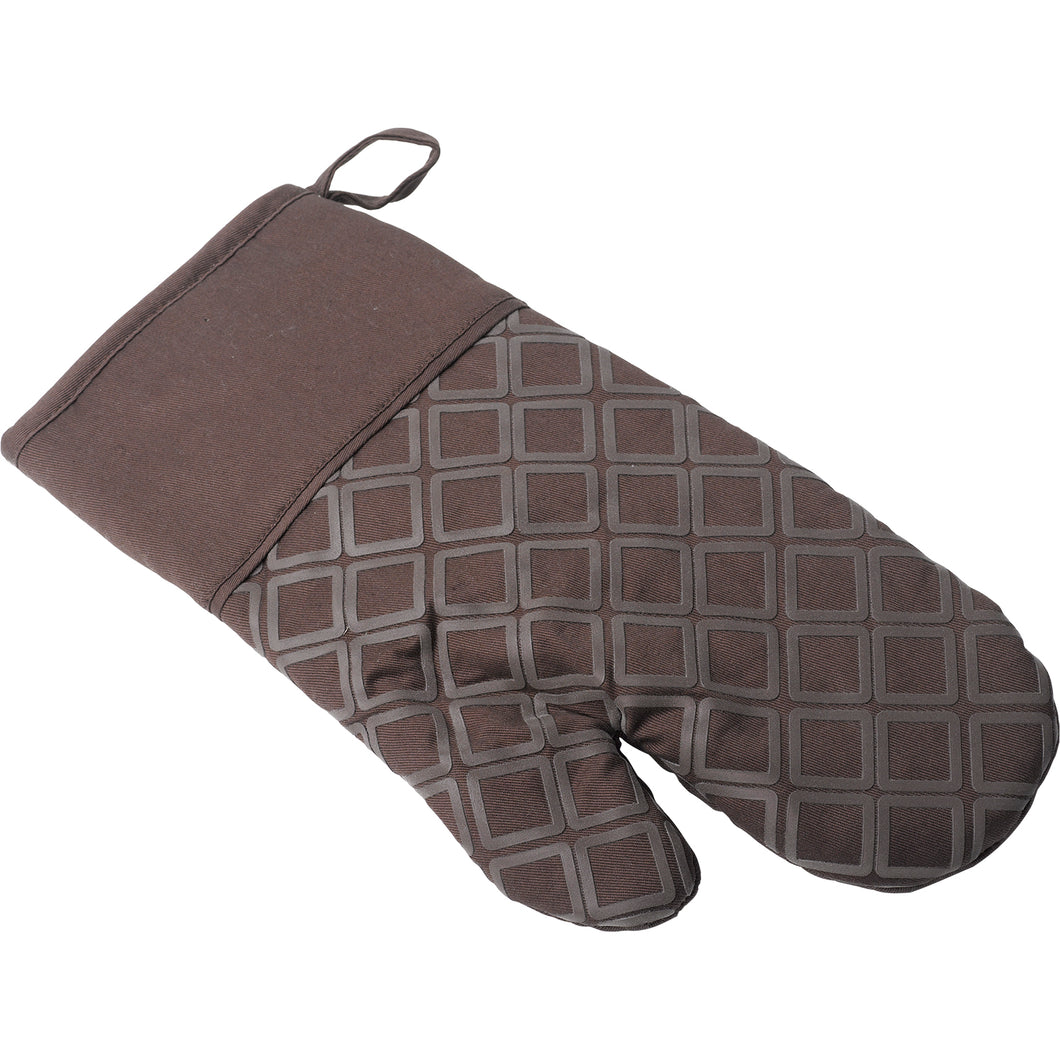 Manita 100% Cotton Magnetic Oven Glove with Silicone Pattern (2 Colours)