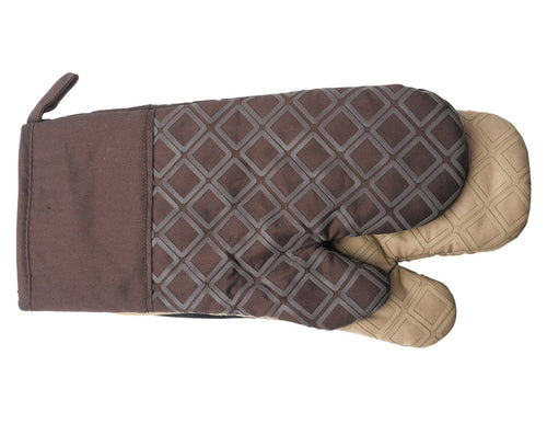 Manita 100% Cotton Magnetic Oven Glove with Silicone Pattern (2 Colours)