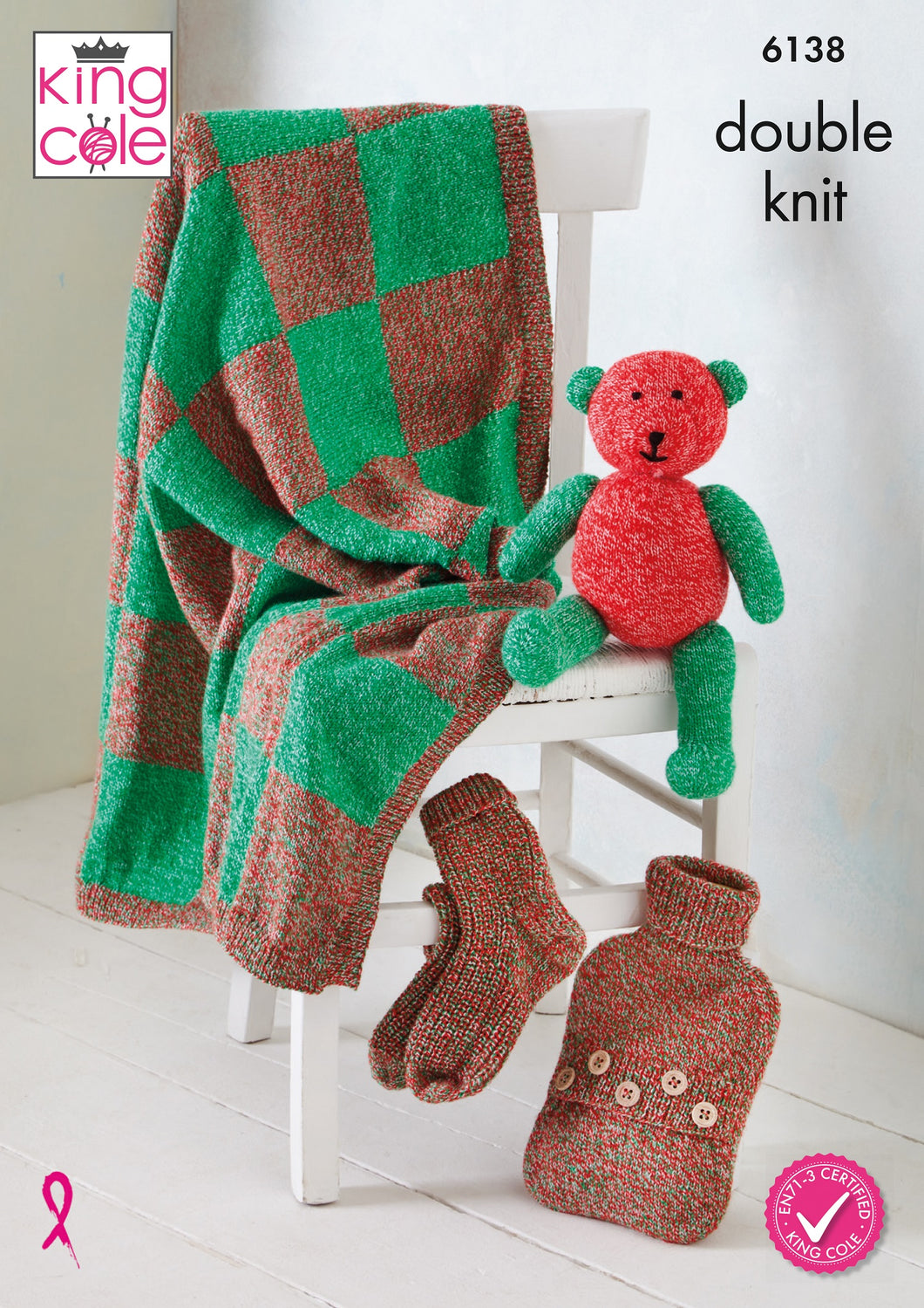 King Cole Double Knitting Pattern - Christmas Accessories (6138)