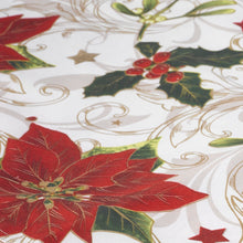 Load image into Gallery viewer, Holly Poinsettia Christmas Table Runner (2 Sizes)