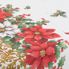 Load image into Gallery viewer, Poinsettia Christmas Table Cloth