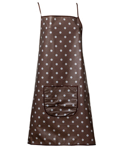 Polka Dot PVC Apron with Pocket 28" x 34" (3 Colours)