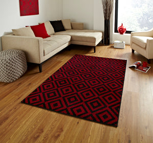 Matrix Diamond Design Rug (Various Colours and Sizes)