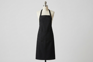 Professional Black Cotton Bib Apron with Front & Pen Pocket (Single or Multi-Pack)