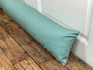 Mint Green Cotton Draught Excluder 3ft