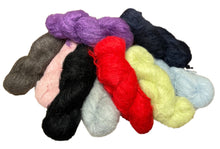Load image into Gallery viewer, Knitglobal Brushed Mohair &amp; Nylon DK Hank 100g (Various Shades)