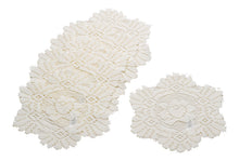 Load image into Gallery viewer, Pack of 6 Floral Monica Lace Round Doilies (8" or 12")