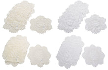 Load image into Gallery viewer, Pack of 6 Floral Monica Lace Round Doilies (8" or 12")