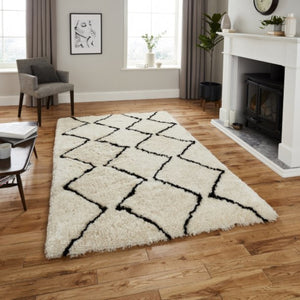 Morocco Zig Zag Design Shaggy Rug (2 Colours)