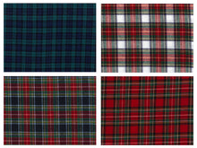 Load image into Gallery viewer, Pack of 4 Made To Order Tartan Cotton Napkins 18 x 18 (Various Colours)