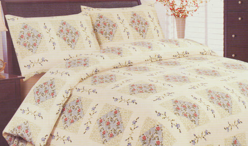 Natasha Floral Patchwork Duvet Cover & Pillow Cases Set (3 Colours)