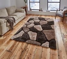 Load image into Gallery viewer, Noble House 3D Pebble Hand Tufted Shaggy Rug (Various Colours)