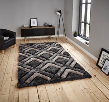 Load image into Gallery viewer, Noble House 3D Chevron Hand Tufted Shaggy Rug (Various Colours)