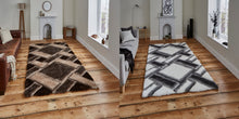 Load image into Gallery viewer, Noble House 3D Tiled Hand Tufted Shaggy Rug (Various Colours)