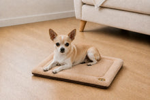 Load image into Gallery viewer, Gor Pets Suede &amp; Faux Fur Nordic Crate Mat (Brown or Grey)