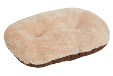 Load image into Gallery viewer, Gor Pets Suede &amp; Faux Fur Nordic Oval Cushion (Brown or Grey)